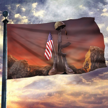 Load image into Gallery viewer, Fallen Soldier Memorial Flag