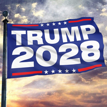 Load image into Gallery viewer, Trump 2028 Blue Flag