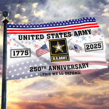 Load image into Gallery viewer, Army 250th Anniversary Flag