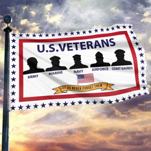 Load image into Gallery viewer, US Armed Forces Veterans Support Flag