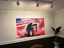 Load image into Gallery viewer, Always Remember Our Heroes Red Flag