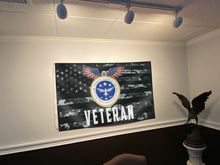 Load image into Gallery viewer, American Air Force Veteran – Patriotic Eagle Emblem Flag