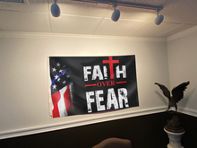 Load image into Gallery viewer, Faith Over Fear USA Flag