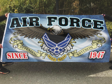 Load image into Gallery viewer, Air Force Defending Freedom Flag