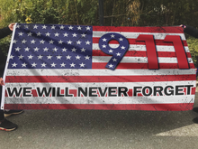 Load image into Gallery viewer, 911 We Will Never Forget USA Flag