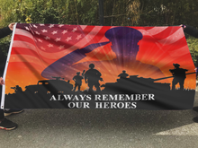 Load image into Gallery viewer, Always Remember Our Heroes Salute Flag