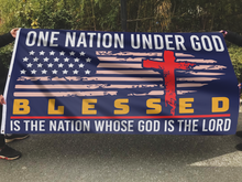 Load image into Gallery viewer, Blessed is the Nation Flag
