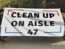 Load image into Gallery viewer, Clean Up On Aisle 47 Flag