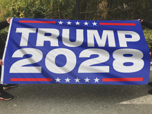 Load image into Gallery viewer, Trump 2028 Blue Flag