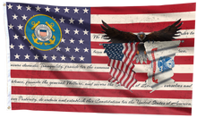 Load image into Gallery viewer, Coast Guard 1965-1971 Flag
