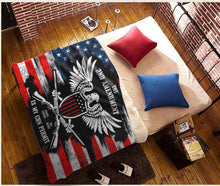 Load image into Gallery viewer, It's My Gun Permit - 2nd Amendment Plush Fleece Blanket - 50x60 + FREE MATCHING 3x5 SINGLE REVERSE FLAG