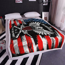 Load image into Gallery viewer, It's My Gun Permit - 2nd Amendment Plush Fleece Blanket - 50x60 + FREE MATCHING 3x5 SINGLE REVERSE FLAG