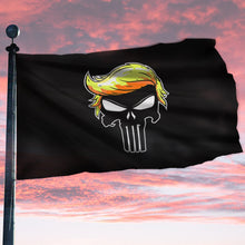 Load image into Gallery viewer, Punisher Trump Sherpa Blanket 50x60 + Free Trump Punisher Flag 3x5 Single Reverse Flag