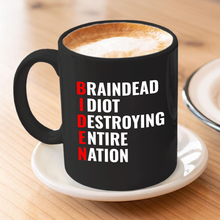 Load image into Gallery viewer, Braindead Phonetics 11 oz. Black Mug