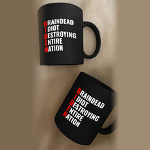 Load image into Gallery viewer, Braindead Phonetics 11 oz. Black Mug