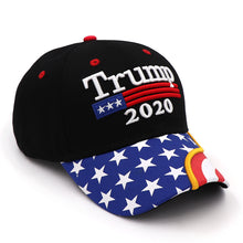 Load image into Gallery viewer, Trump 2020 Flag Bill Hat - USA Flag Trump Hat