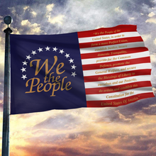 Load image into Gallery viewer, We The People - United States Constitution Flag - Preamble Flag (RTL)