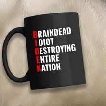 Load image into Gallery viewer, Braindead Phonetics 11 oz. Black Mug