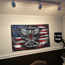 Load image into Gallery viewer, Respect The Look - It's My Gun Permit - 2nd Amendment Flag