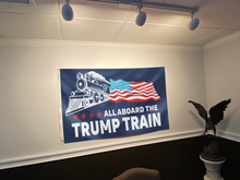 Load image into Gallery viewer, All Board The Trump Train Flag