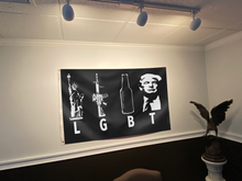Load image into Gallery viewer, LGBT Trump Black Flag