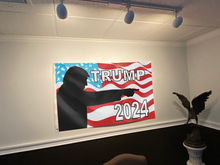 Load image into Gallery viewer, Trump Pointing USA Flag