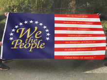 Load image into Gallery viewer, We The People - United States Constitution Flag - Preamble Flag (RTL)