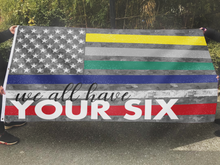 Load image into Gallery viewer, We All Have Your Six Vintage Flag