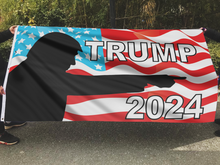 Load image into Gallery viewer, Trump Pointing USA Flag
