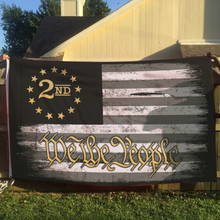 Load image into Gallery viewer, We The People - Gold - 2nd Amendment Flag
