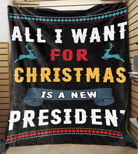 Load image into Gallery viewer, All I Want For Christmas Premium Mink Sherpa Blanket 3