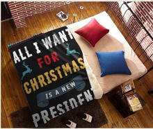 Load image into Gallery viewer, All I Want For Christmas Premium Mink Sherpa Blanket 3