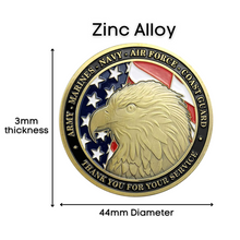 Load image into Gallery viewer, Thank You For Your Service - Veteran Coin - Buy More, Save More Bundle