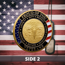 Load image into Gallery viewer, Honoring All Who Served - Veteran Coin - Buy More, Save More Bundle