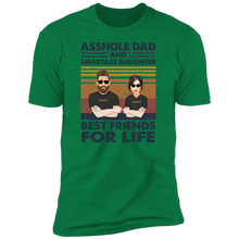 Load image into Gallery viewer, Asshole Dad And Smartass Daughter Personalized T-shirt