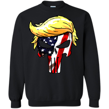 Load image into Gallery viewer, Trump Punisher full color American Flag Pull over Hoodie & Sweatshirt