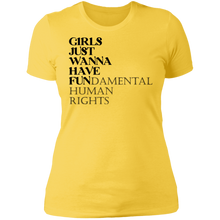 Load image into Gallery viewer, Girls Just Wanna Have Fun Boyfriend T-shirt