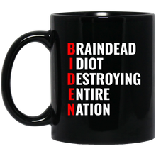 Load image into Gallery viewer, Braindead Phonetics 11 oz. Black Mug