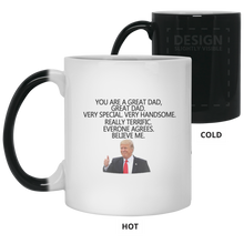 Load image into Gallery viewer, Trump Dad Mugs - Color Changing Mugs Trump Father's Day Gift