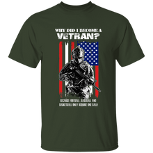 Load image into Gallery viewer, Why Did I Become A Veteran Apparel