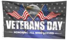 Load image into Gallery viewer, Veterans Day - Honoring All Who Served Flag