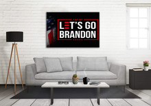 Load image into Gallery viewer, Let's Go Brandon USA Deluxe Landscape Canvas 1.5in Frame