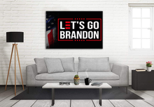 Load image into Gallery viewer, Let's Go Brandon USA Deluxe Landscape Canvas 1.5in Frame