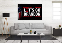 Load image into Gallery viewer, Let's Go Brandon USA Deluxe Landscape Canvas 1.5in Frame
