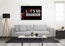 Load image into Gallery viewer, Let's Go Brandon USA Deluxe Landscape Canvas 1.5in Frame