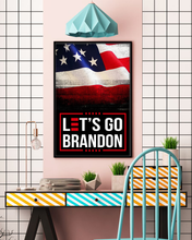 Load image into Gallery viewer, Let's Go Brandon USA Deluxe Portrait Canvas 1.5in Frame