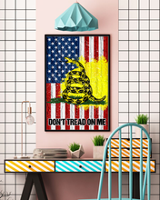 Load image into Gallery viewer, Don't Tread On Me USA Deluxe Portrait Canvas 1.5in Frame