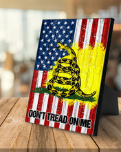 Load image into Gallery viewer, Don't Tread On Me USA Deluxe Portrait Canvas 1.5in Frame