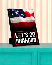 Load image into Gallery viewer, Let's Go Brandon USA Deluxe Portrait Canvas 1.5in Frame