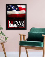 Load image into Gallery viewer, Let's Go Brandon USA Deluxe Portrait Canvas 1.5in Frame